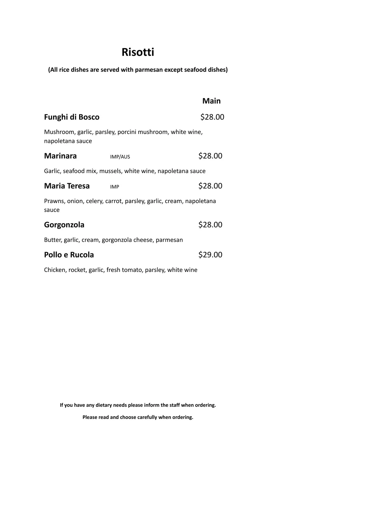 Gelbison menu, page 9