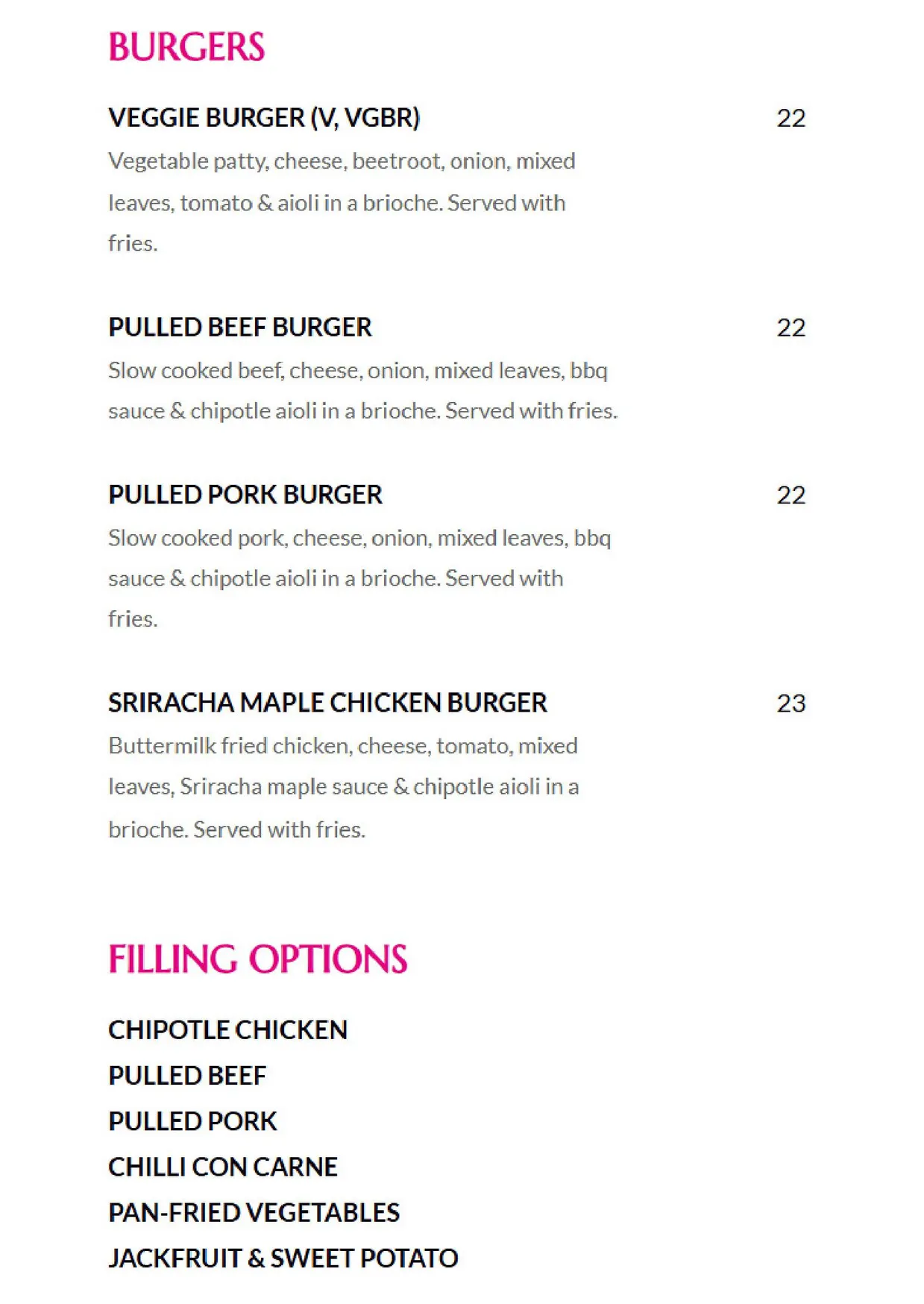 Rosa Mexicano menu, page 5