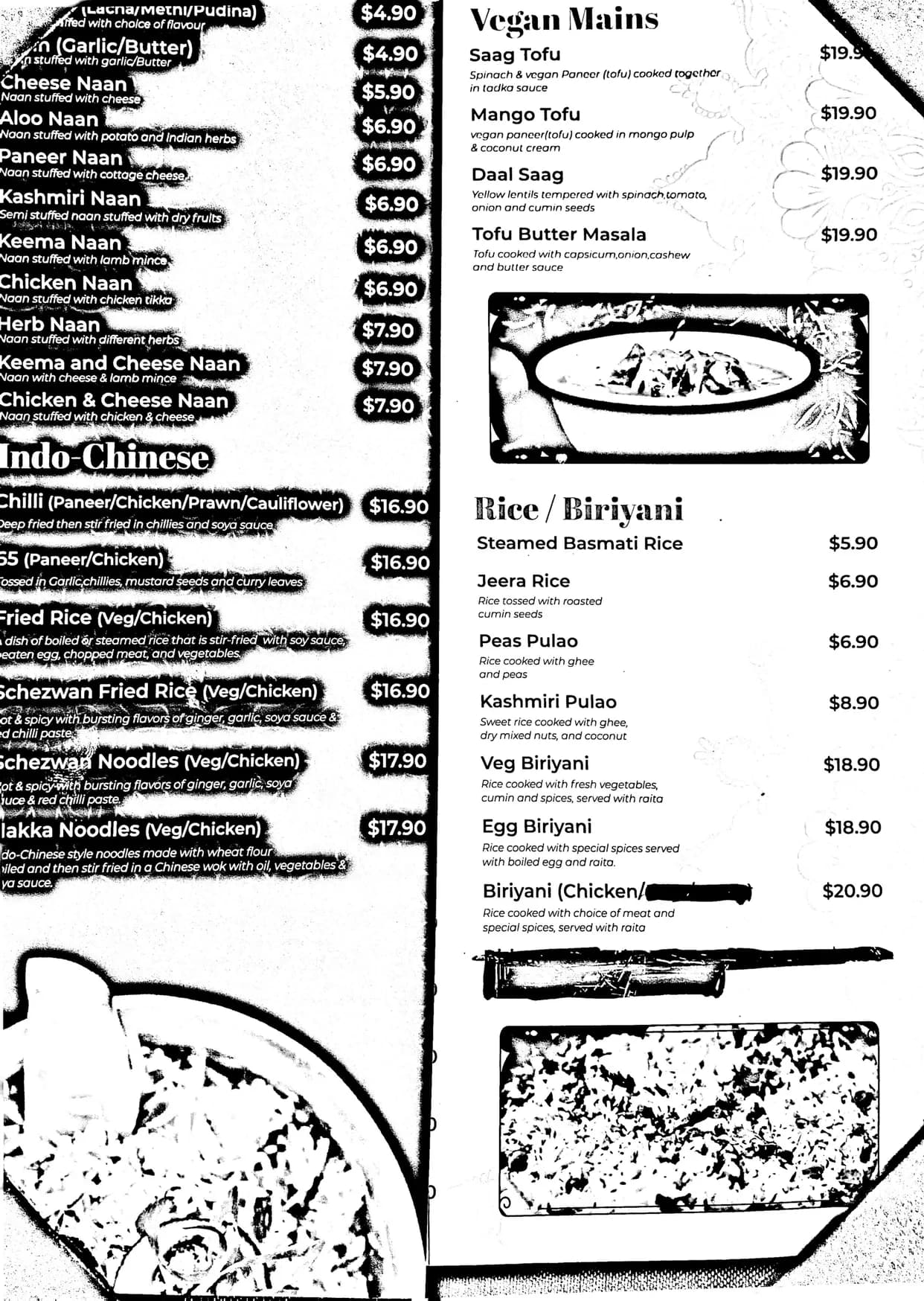 Delhi Palace Indian Cuisine menu, page 4