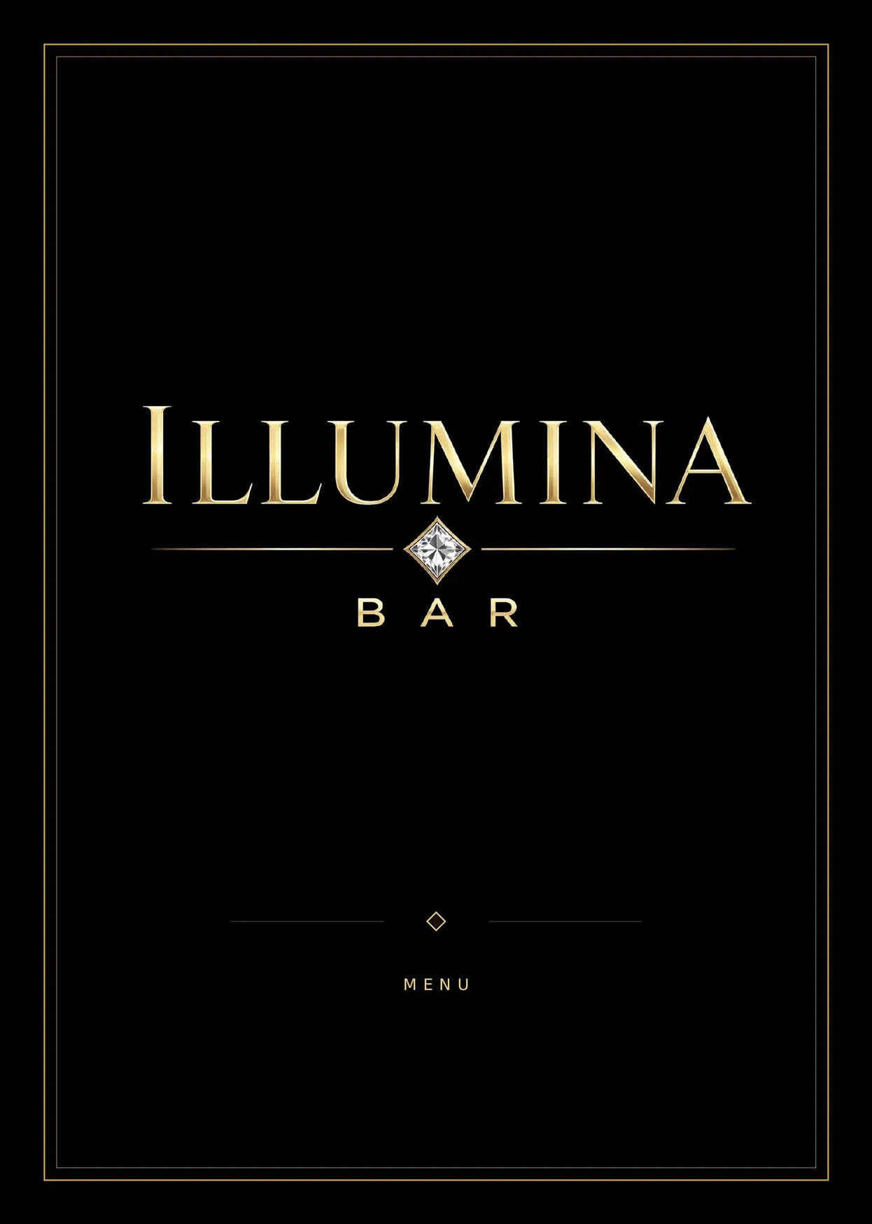 Illumina Bar & Lounge menu, page 1
