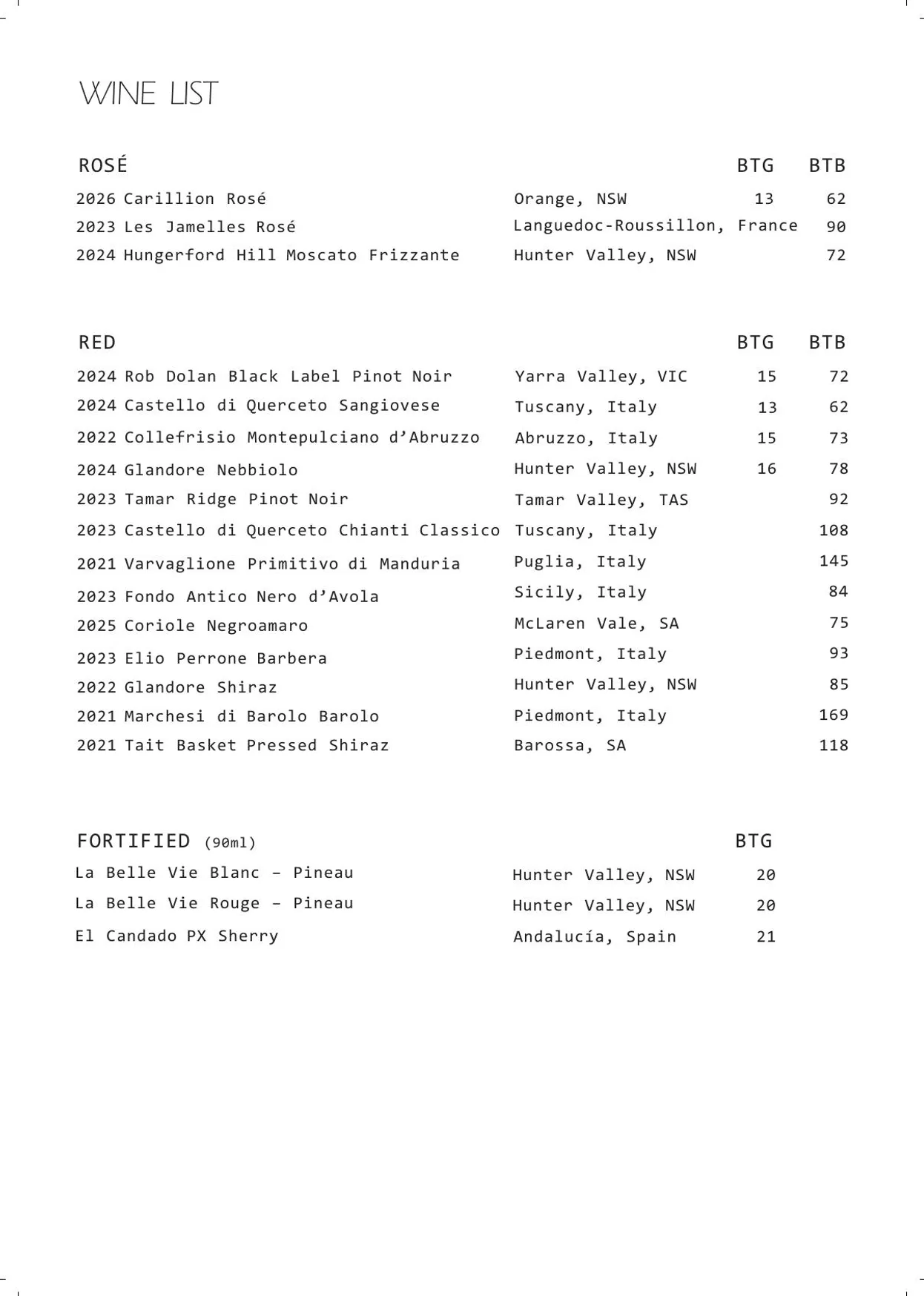 Miine menu, page 10