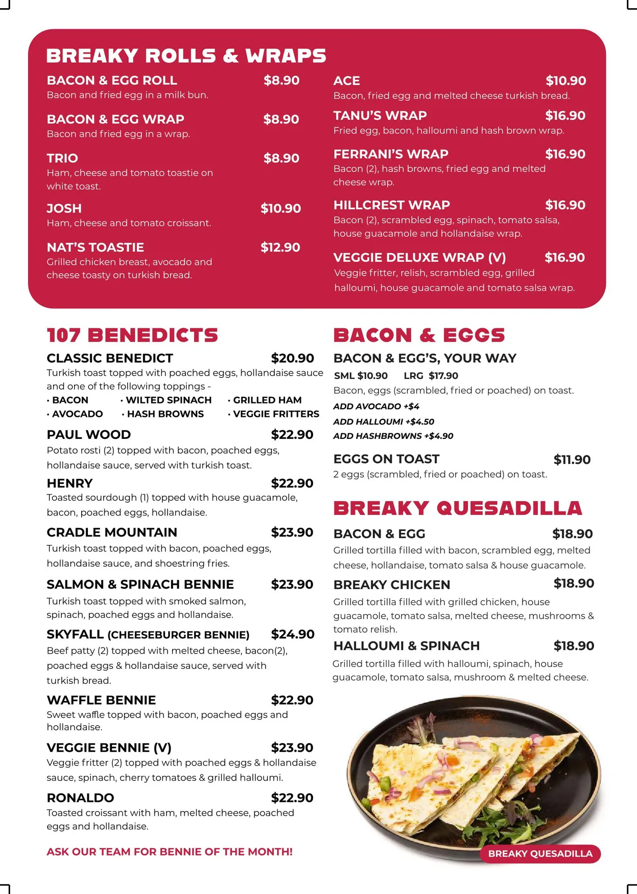 107 Coffee Terminal/ Sabrosso menu, page 6