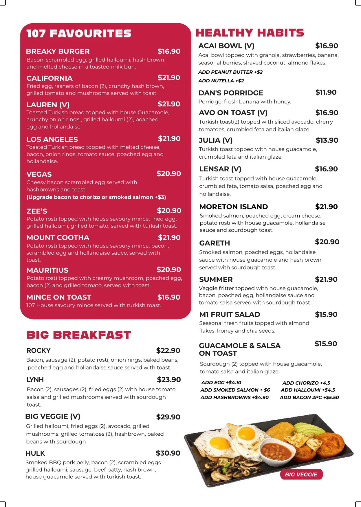 107 Coffee Terminal/ Sabrosso menu, page 5