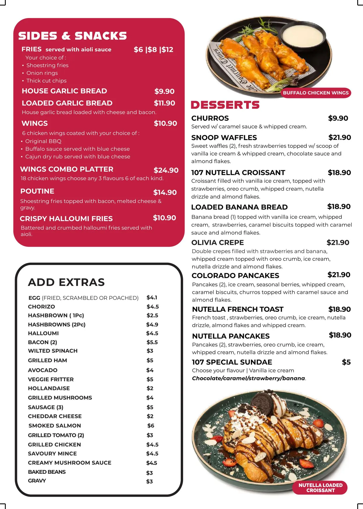 107 Coffee Terminal/ Sabrosso menu, page 11