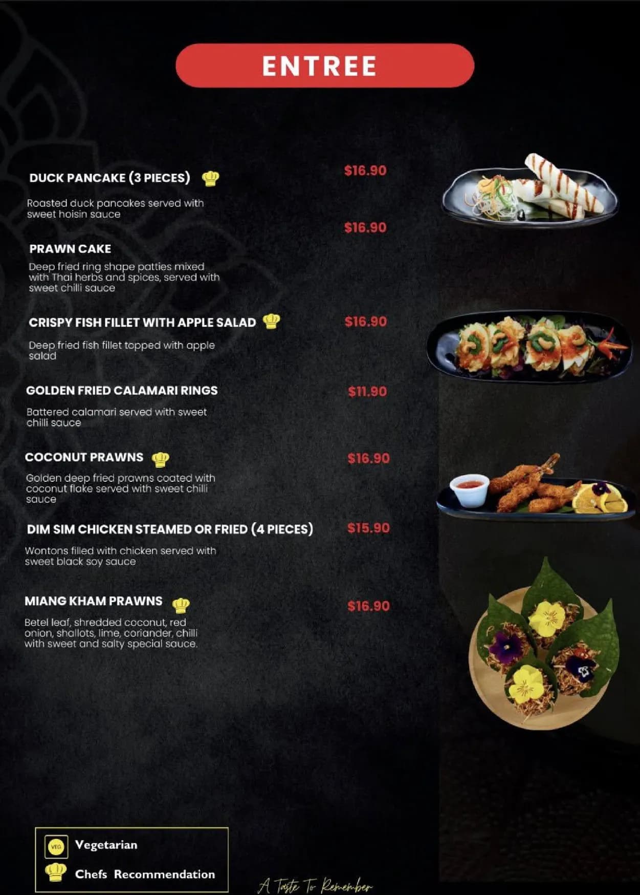 Thai By The Beach menu, page 2