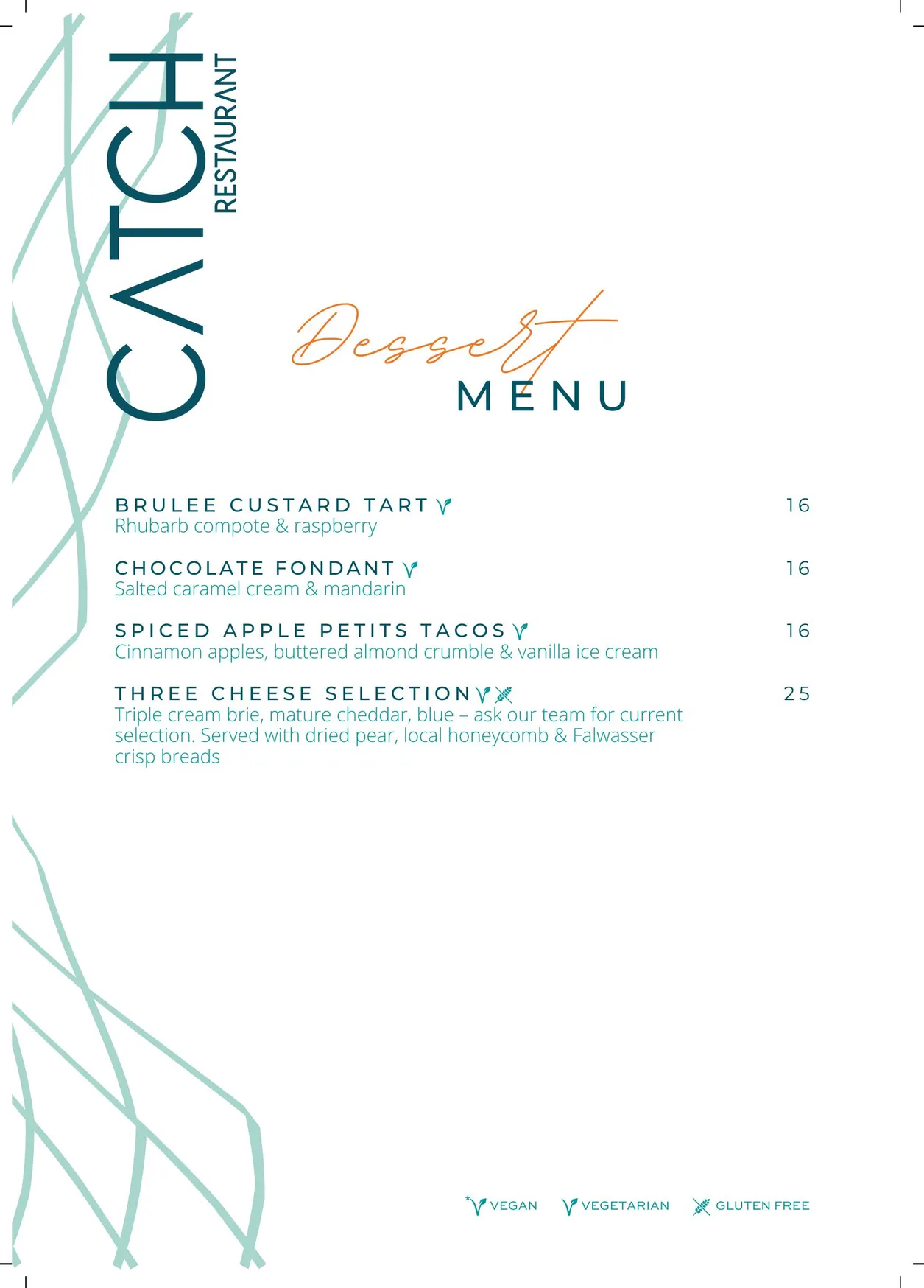 Catch Restaurant menu, page 4
