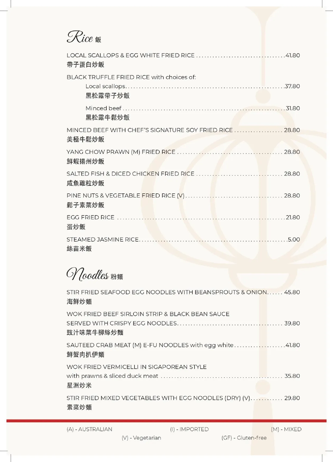 Lantern On The Quay menu, page 9