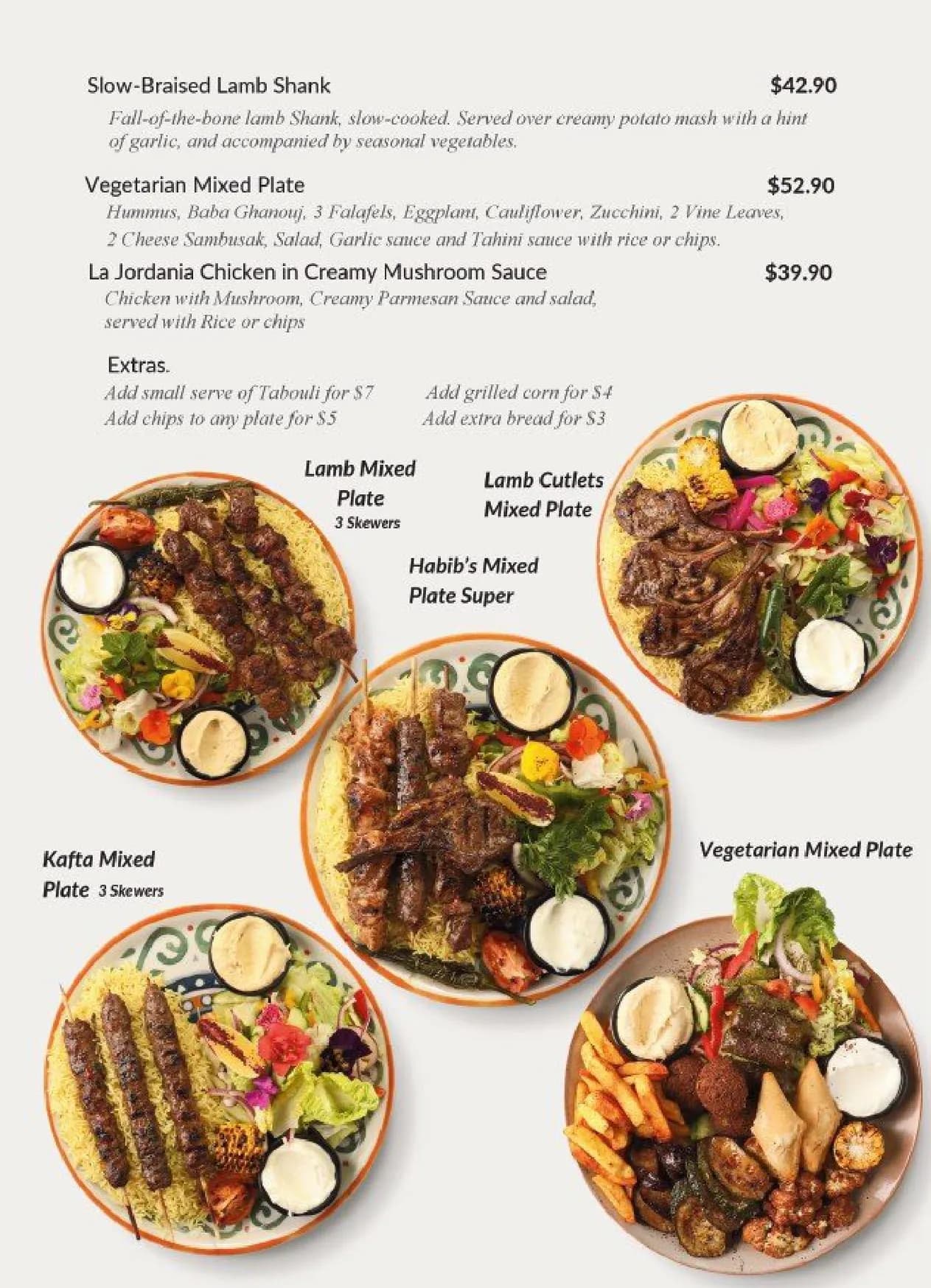 La Jordania Restaurant And Shisha Lounge menu, page 11