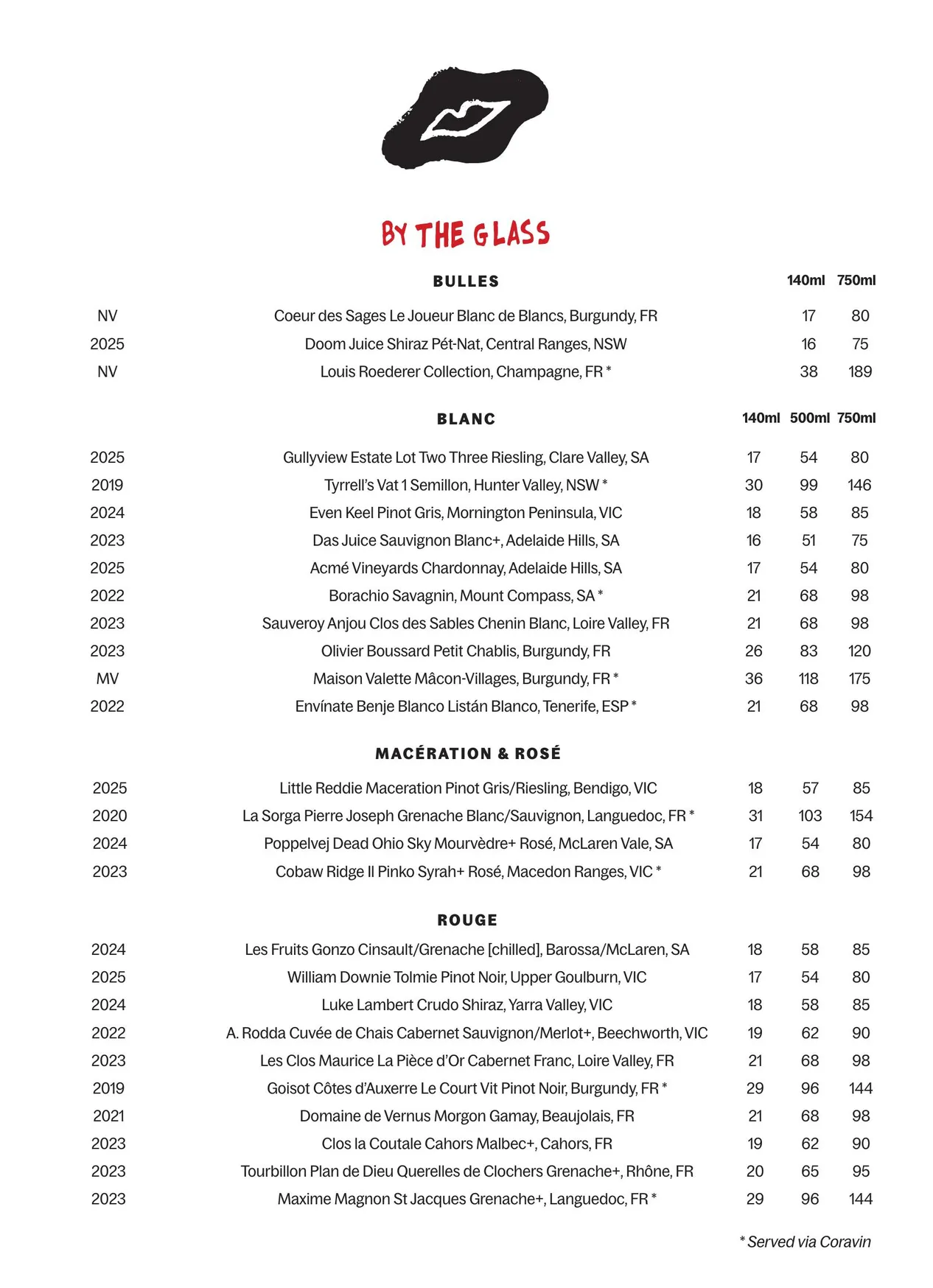 Bistro Grenier menu, page 8