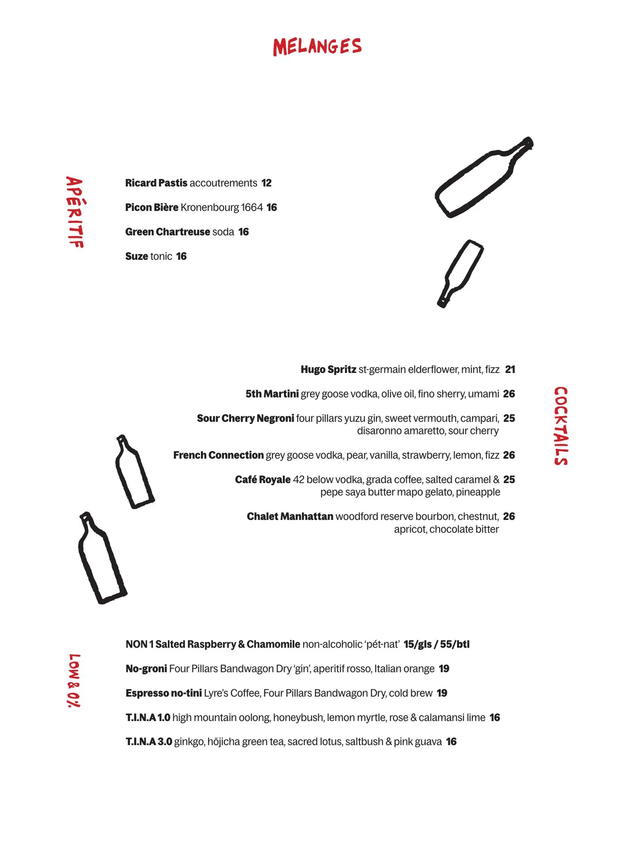 Bistro Grenier menu, page 6