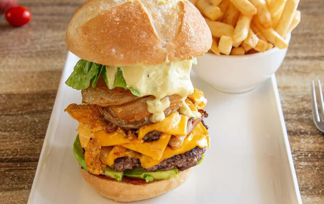 Enjoy Burgers, Vegetarian options, Vegan options, Gluten Free options, Halal, Restaurant, Cafe, Street parking, Highchairs available, Wheelchair accessible, Table service, $$, Groups and Families cuisine at Cairns Burger Cafe in Cairns City Centre, Cairns