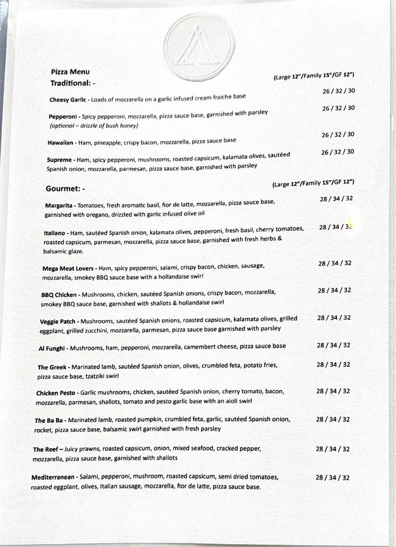 Aroma @ Ascot menu, page 2