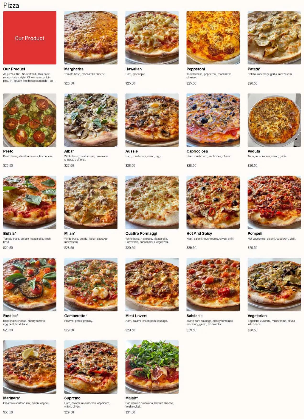 Making The Dough menu, page 1
