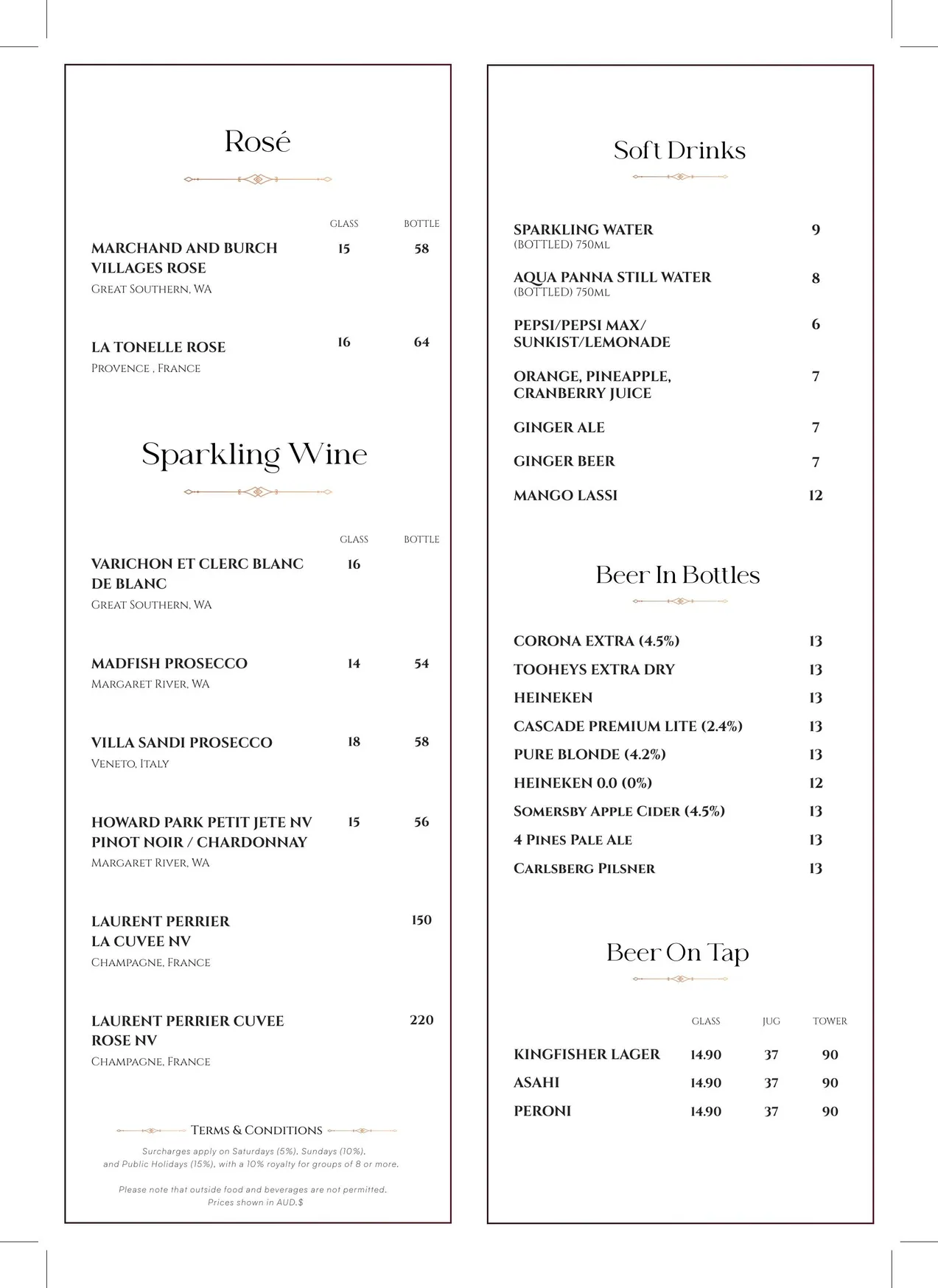 Spiced at Barangaroo menu, page 5