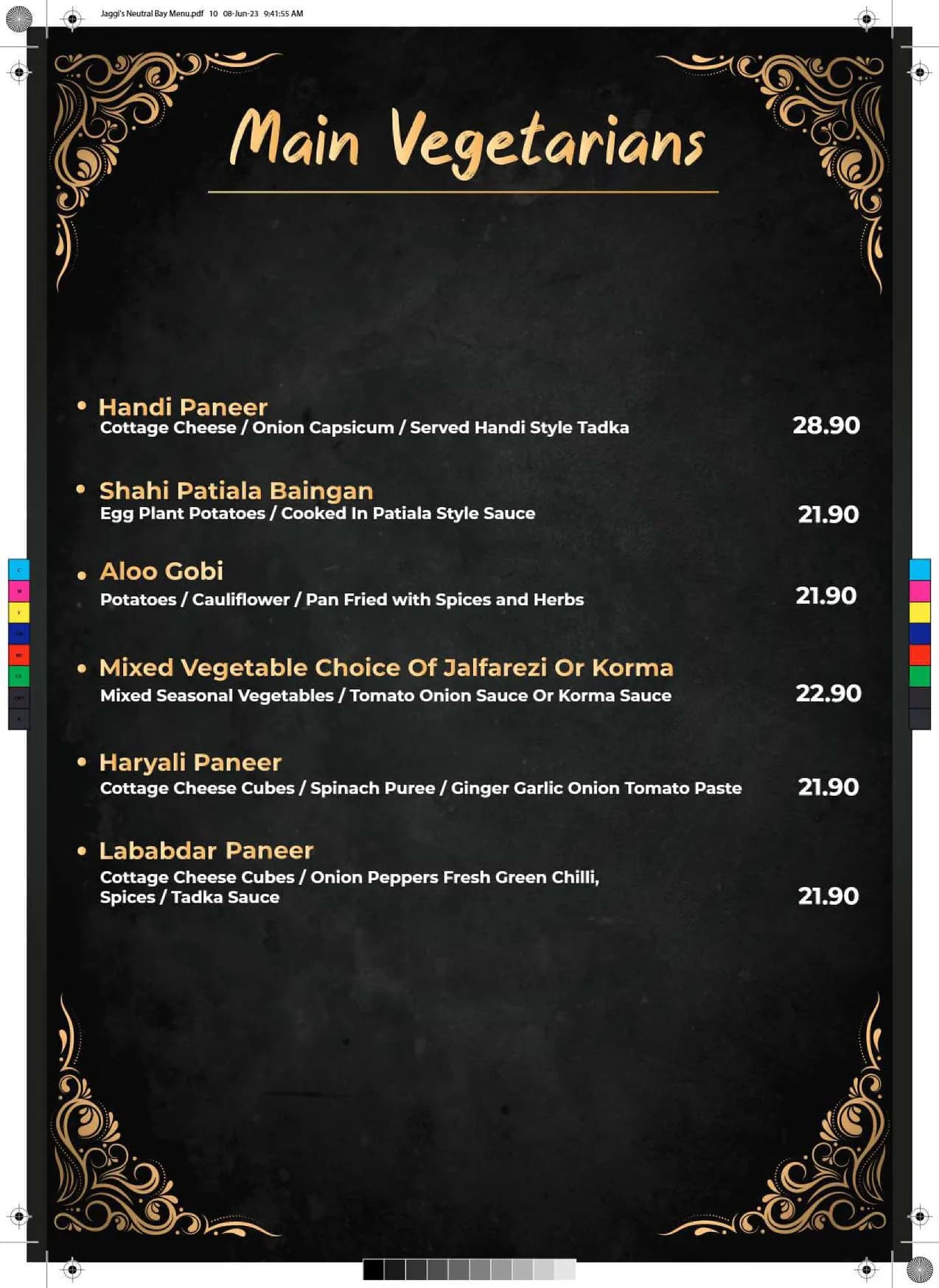 Jaggi’s Indian Eatery menu, page 6