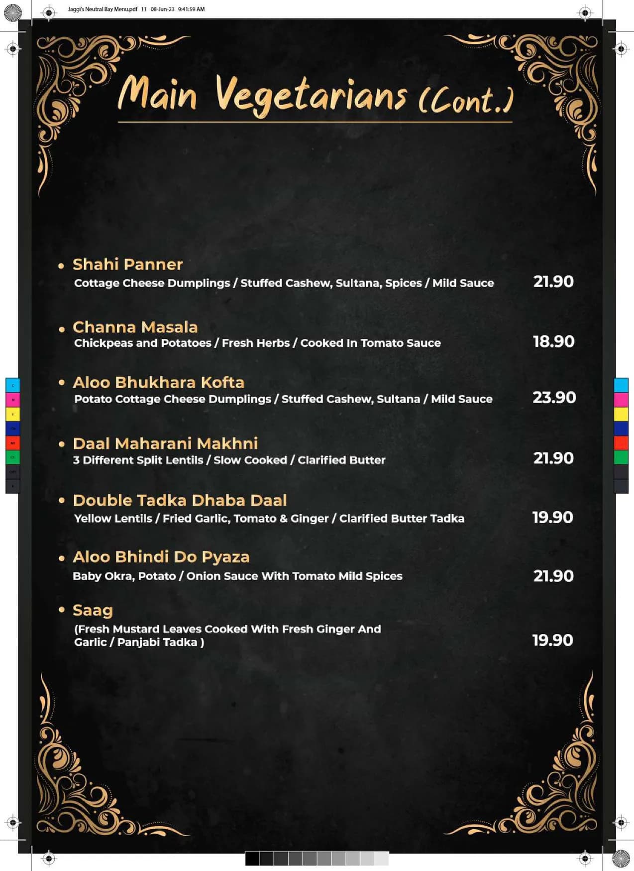 Jaggi’s Indian Eatery menu, page 7