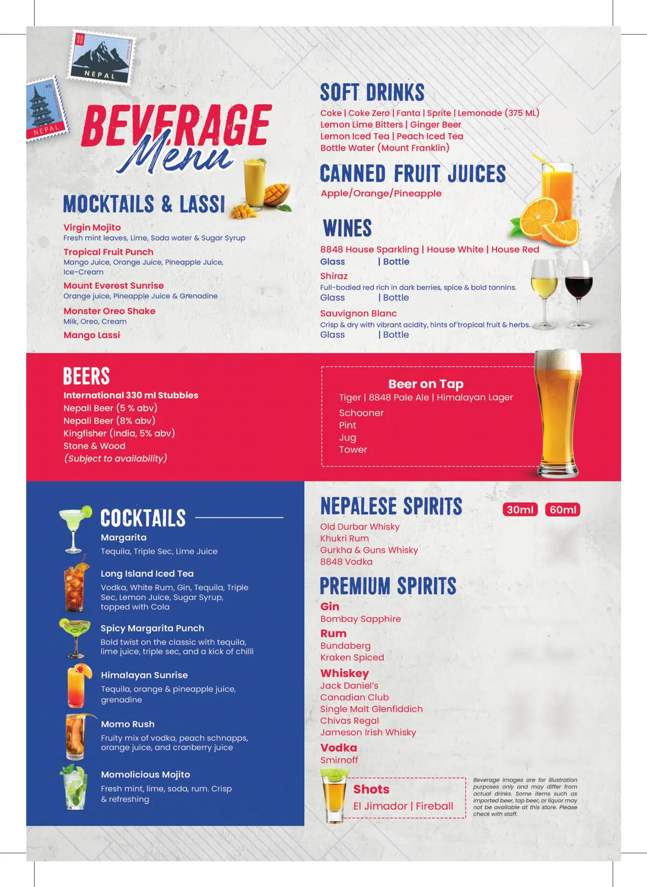 8848 Momo House menu, page 8
