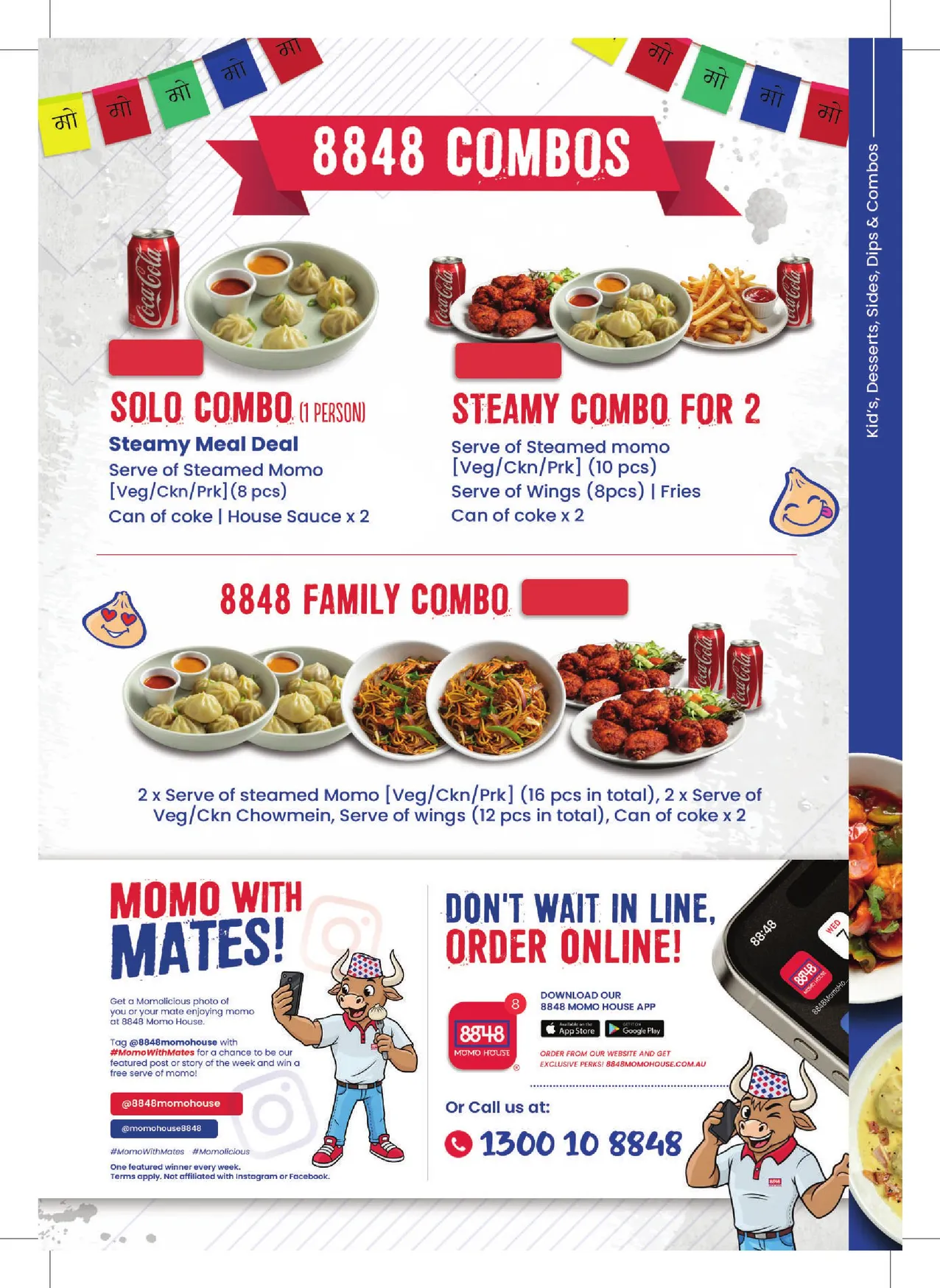 8848 Momo House menu, page 7