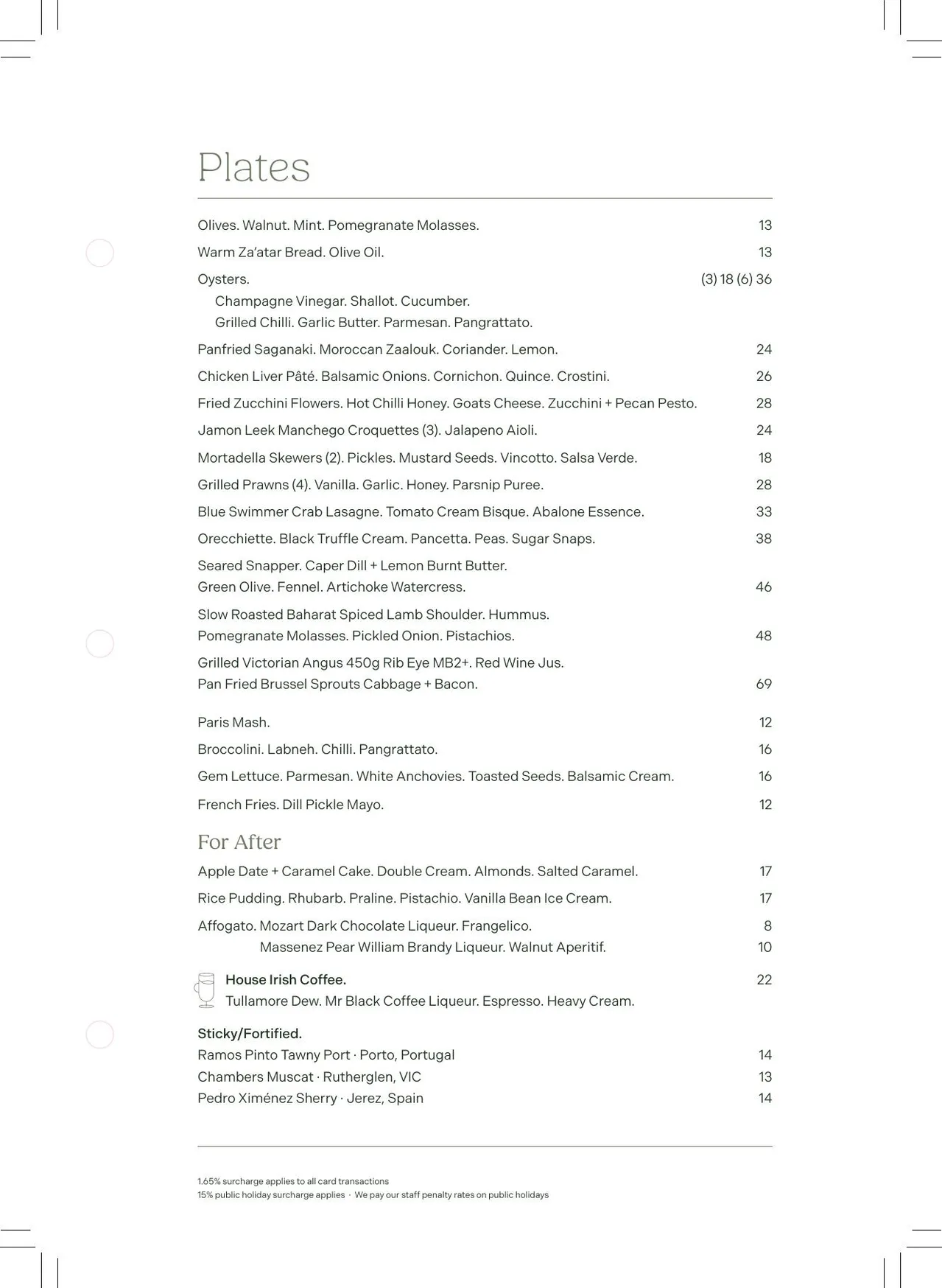 Nectar Kitchen & Bar menu, page 7