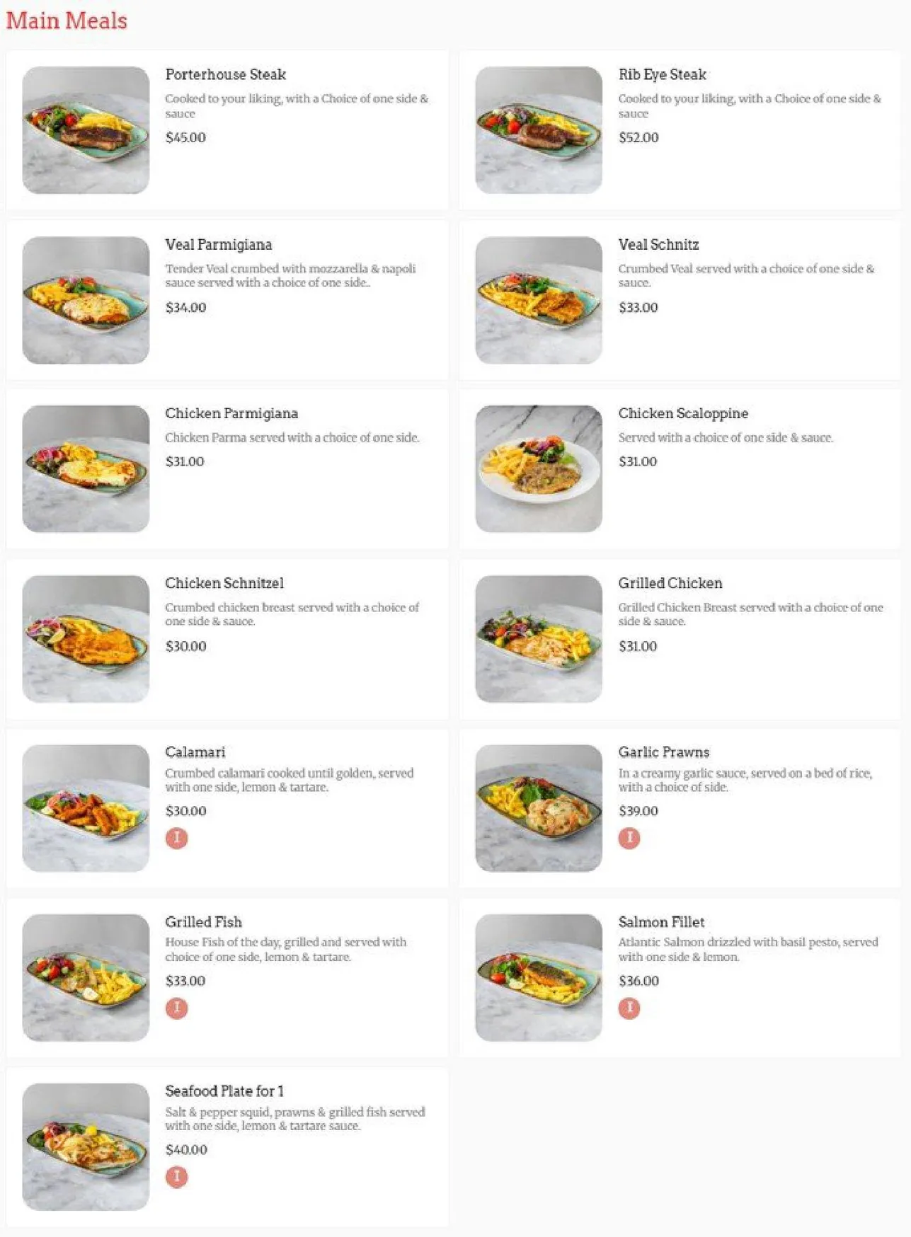 La Porchetta Lilydale menu, page 7