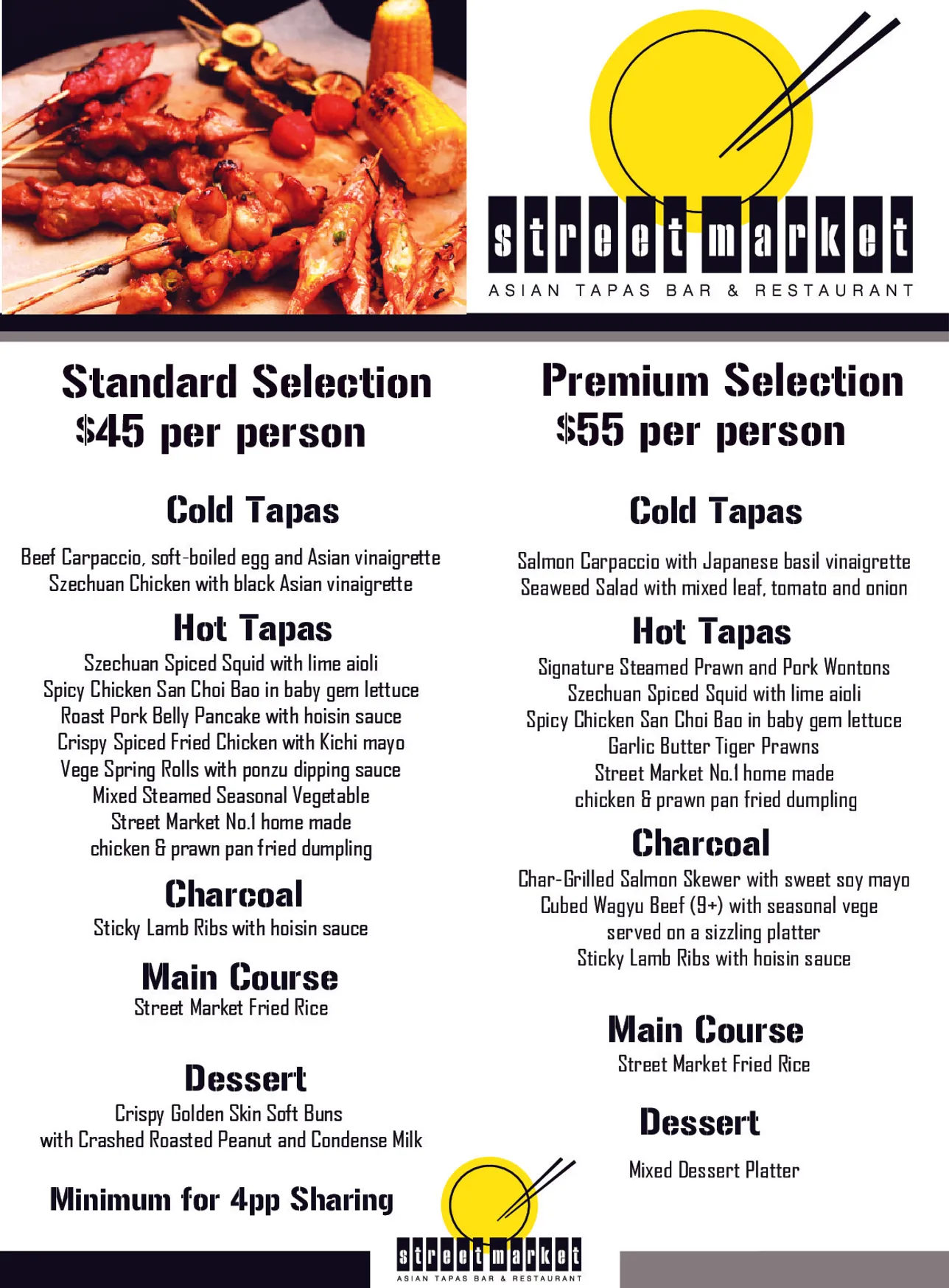Street Market Asian Tapas Bar & Restaurant Kirribilli menu, page 10
