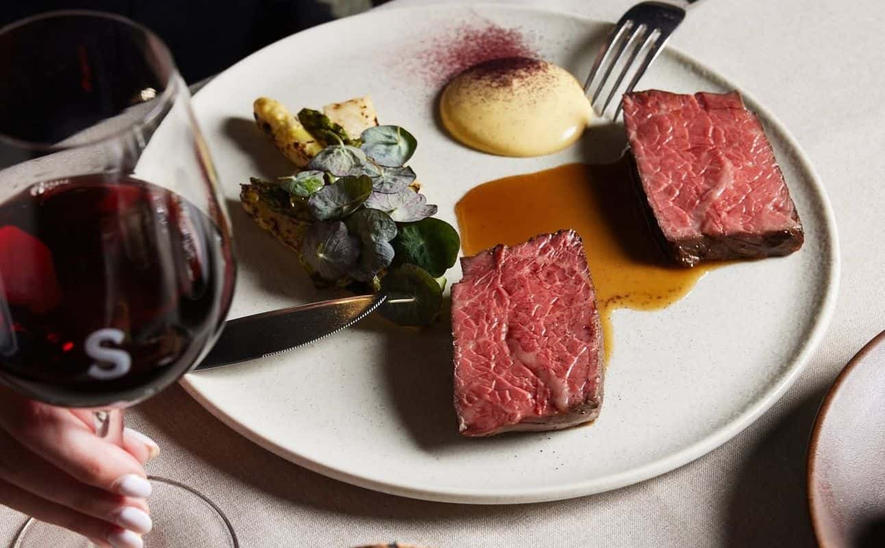 Enjoy Australian, Gluten Free options, Vegan options, Vegetarian options, Dairy free options, Hotel restaurant, Free wifi, Highchairs available, Table service, Non-smoking, Wheelchair accessible, Valet parking, $$$, Groups, Families and Date night cuisine at Silvester's @ The Marriot Hotel, Circular Quay in Circular Quay, Sydney