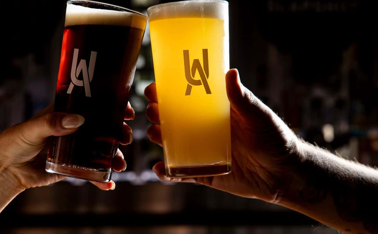 Enjoy Pub Food, Steakhouse, Australian, Vegetarian options, Gluten Free options, Bars & pubs, Restaurant, Gastropub, Indoor & outdoor seating, Child friendly, Dog friendly, Wheelchair accessible, Beer garden, Highchairs available, $$, Groups, Bar scene, Families and Craft beer cuisine at Urban Alley Brewery Docklands in Docklands, Melbourne