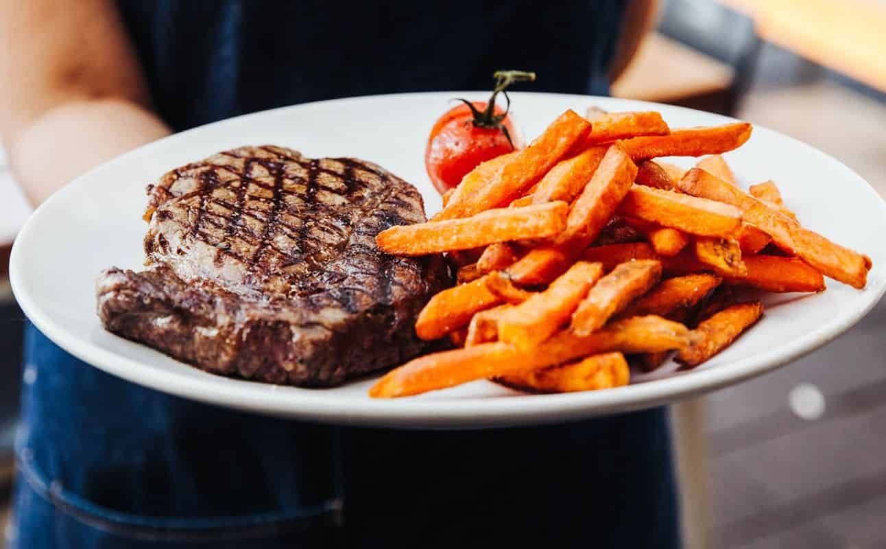 Enjoy Steakhouse, Seafood, Australian, Restaurant, Late night, Indoor & Outdoor Seating, Highchairs available, Wheelchair accessible, Waterfront, $$$, Families and Groups cuisine at Manly Grill in Manly, Sydney