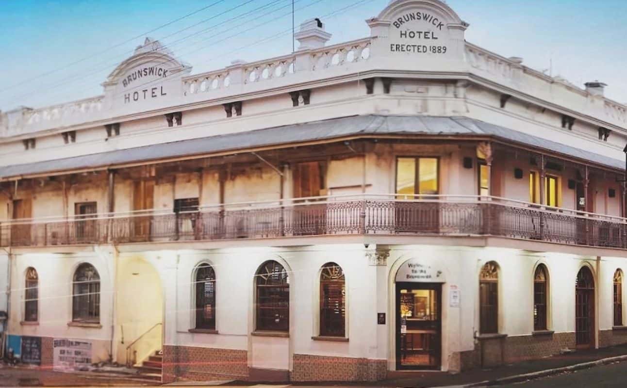 Enjoy Australian, Gluten Free options, Restaurant, Free wifi, Highchairs available, Indoor & outdoor seating, Street parking, Table service, Wheelchair accessible, $$$$, Families, Groups and Live music cuisine at Brunswick Hotel in New Farm, Brisbane
