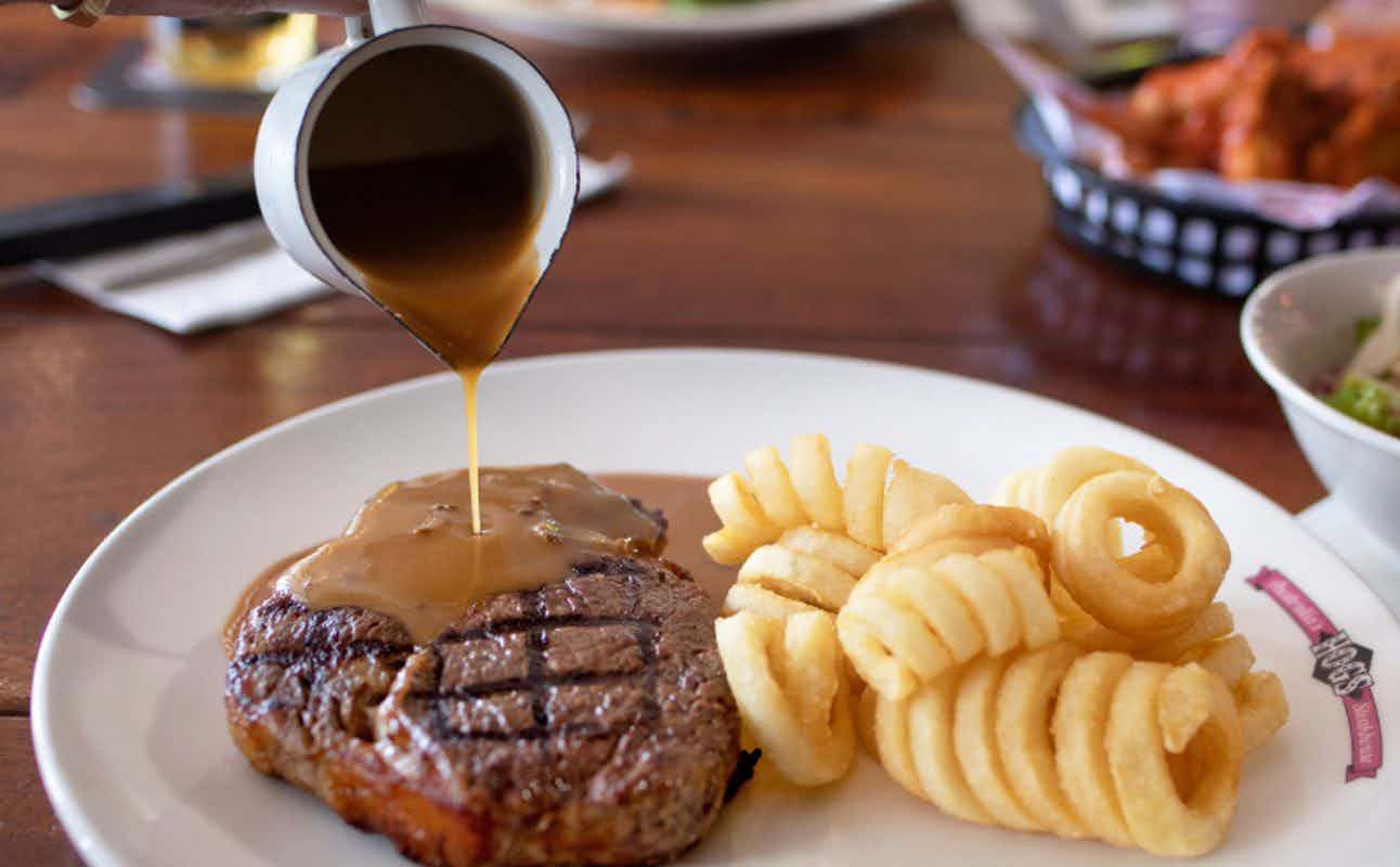 Enjoy Australian, Family and Steakhouse cuisine at Hog's Breath Cafe Midland in Midland, Perth