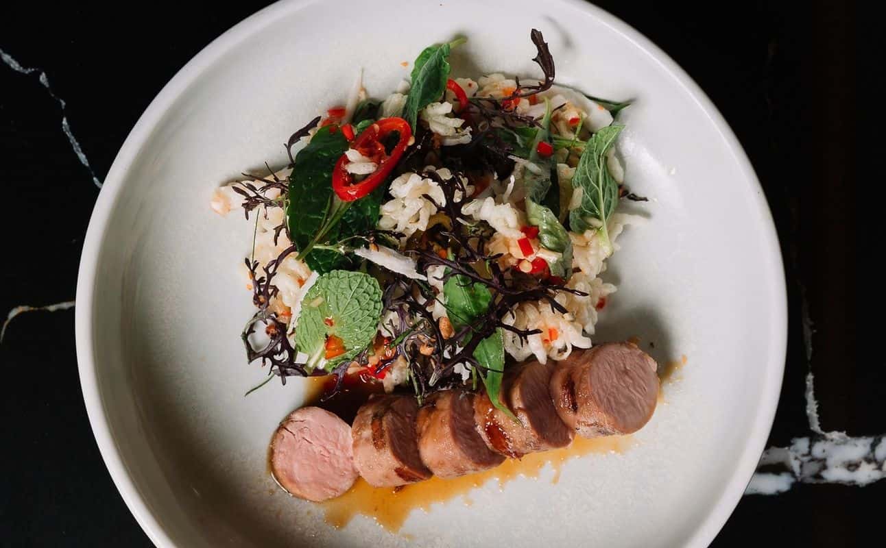 Enjoy Asian, Fusion, Vegan options, Hotel restaurant, Wine bar, Highchairs available, Non-smoking, Table service, Wheelchair accessible, $$$$, Families, Groups, Special occasion and Date night cuisine at Miss Mi Melbourne in Melbourne CBD, Melbourne