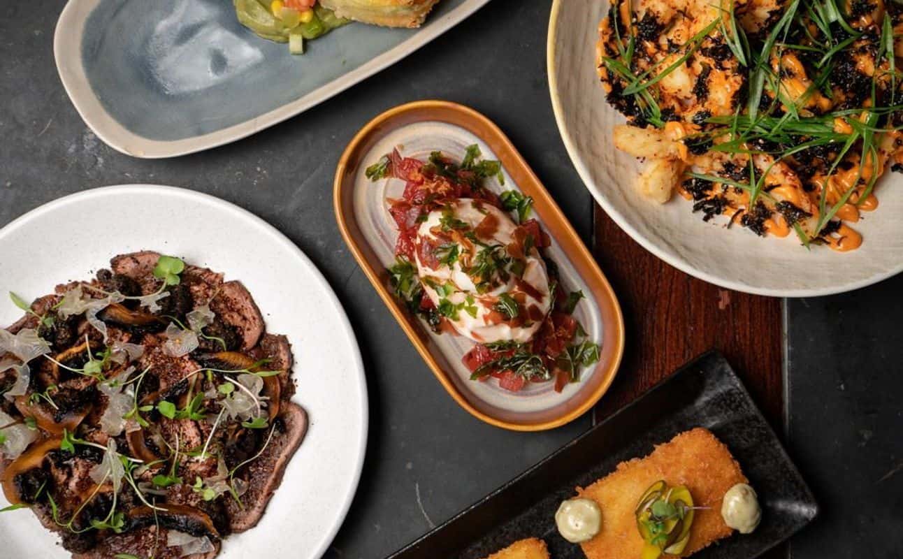 Enjoy Small plates, International, European, Vegetarian options, Gluten Free options, Restaurant, Wine bar, Indoor & outdoor seating, $$$, Live music, Groups and Families cuisine at Canvas Club in Woolloongabba, Brisbane