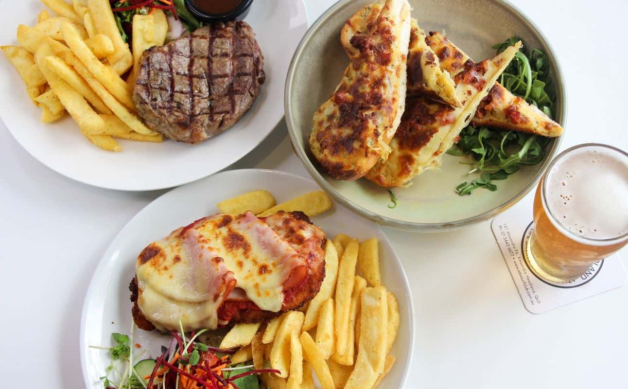 Enjoy Australian cuisine at Alex Surf Club Bistro in Alexandra Headland, Sunshine Coast