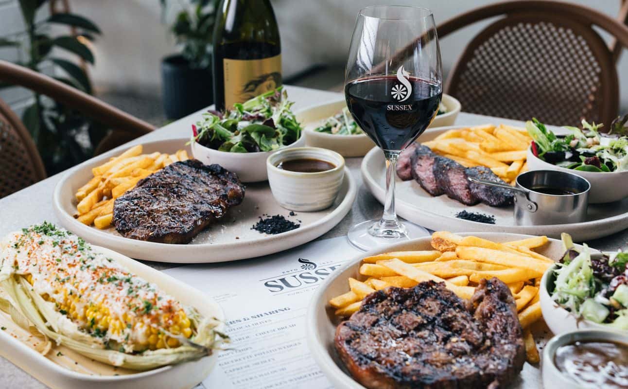 Enjoy Australian, Vegetarian options, Gluten Free options, Vegan options, Dairy free options, Gastropub, Highchairs available, Indoor & outdoor seating, Wheelchair accessible, $$$$, Families and Groups cuisine at Sussex Hotel in Walkerville, Adelaide