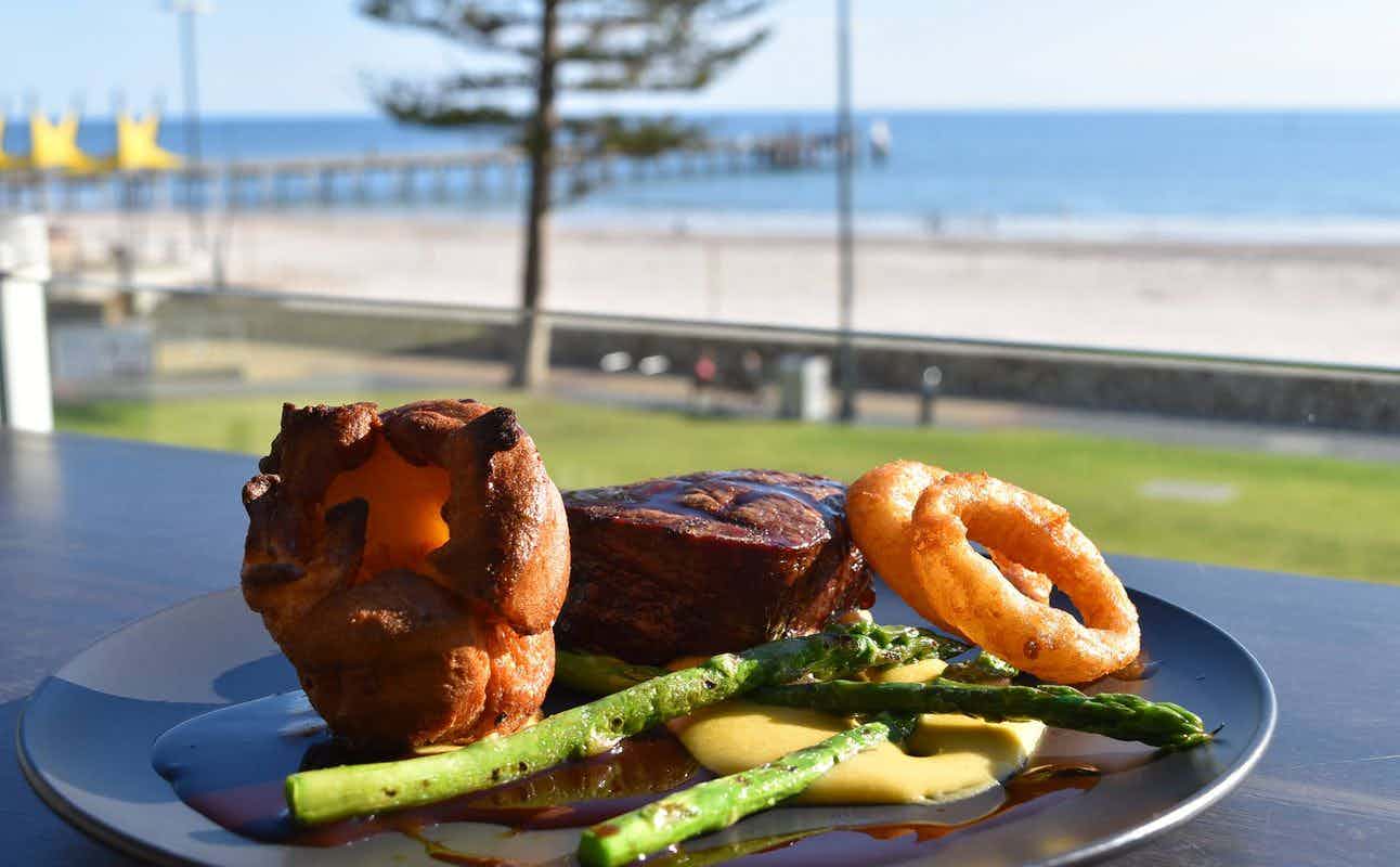 Enjoy Australian and Family cuisine at The Glenelg Surf Club in Glenelg, Adelaide