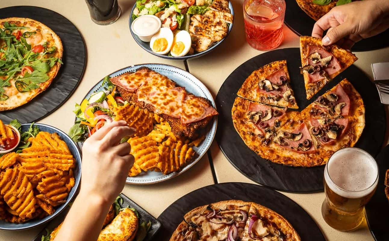 Enjoy Italian, Australian, Vegetarian options, Gluten Free options, Bars & pubs, Indoor & outdoor seating, Wheelchair accessible, $$ and Groups cuisine at Firefly Espresso Bar Pizza in Brisbane CBD, Brisbane