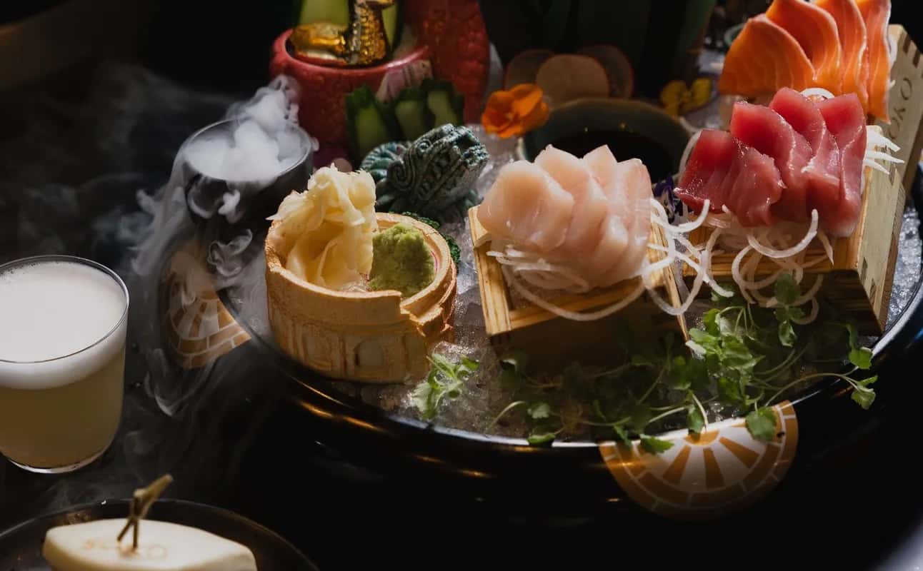 Enjoy Peruvian, Japanese, Gluten Free options, Vegan options, Vegetarian options, Dairy free options, Restaurant, Indoor & outdoor seating, Table service, $$$, Groups, Families, Special occasion and Live music cuisine at Soko Rooftop in Fortitude Valley, Brisbane