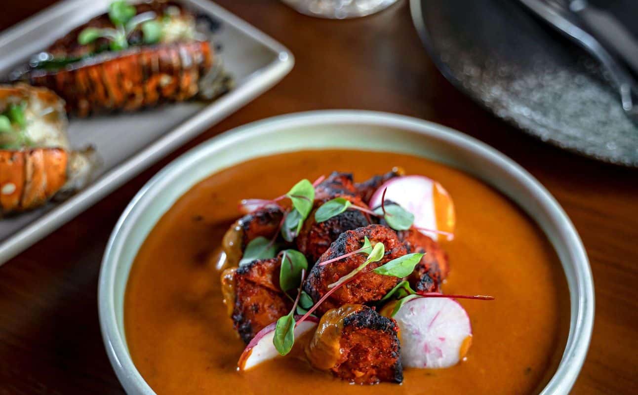 Enjoy Indian, Dairy free options, Gluten Free options, Vegetarian options, Vegan options, Restaurant, Table service, Indoor & outdoor seating, $$$, Families, Groups, Special occasion and Live music cuisine at Masala Kitchen in World Square, Sydney