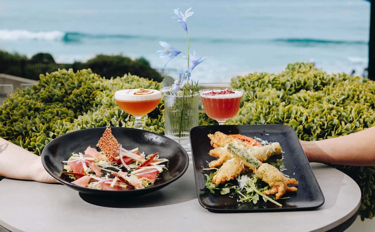 Enjoy Modern Australian, Dairy free options, Gluten Free options, Vegan options, Restaurant, Indoor & outdoor seating, Street parking, Table service, Waterfront, $$$$, Date night, Special occasion, Families, Groups and Views cuisine at Swells in Terrigal, Central Coast & Hunter Valley