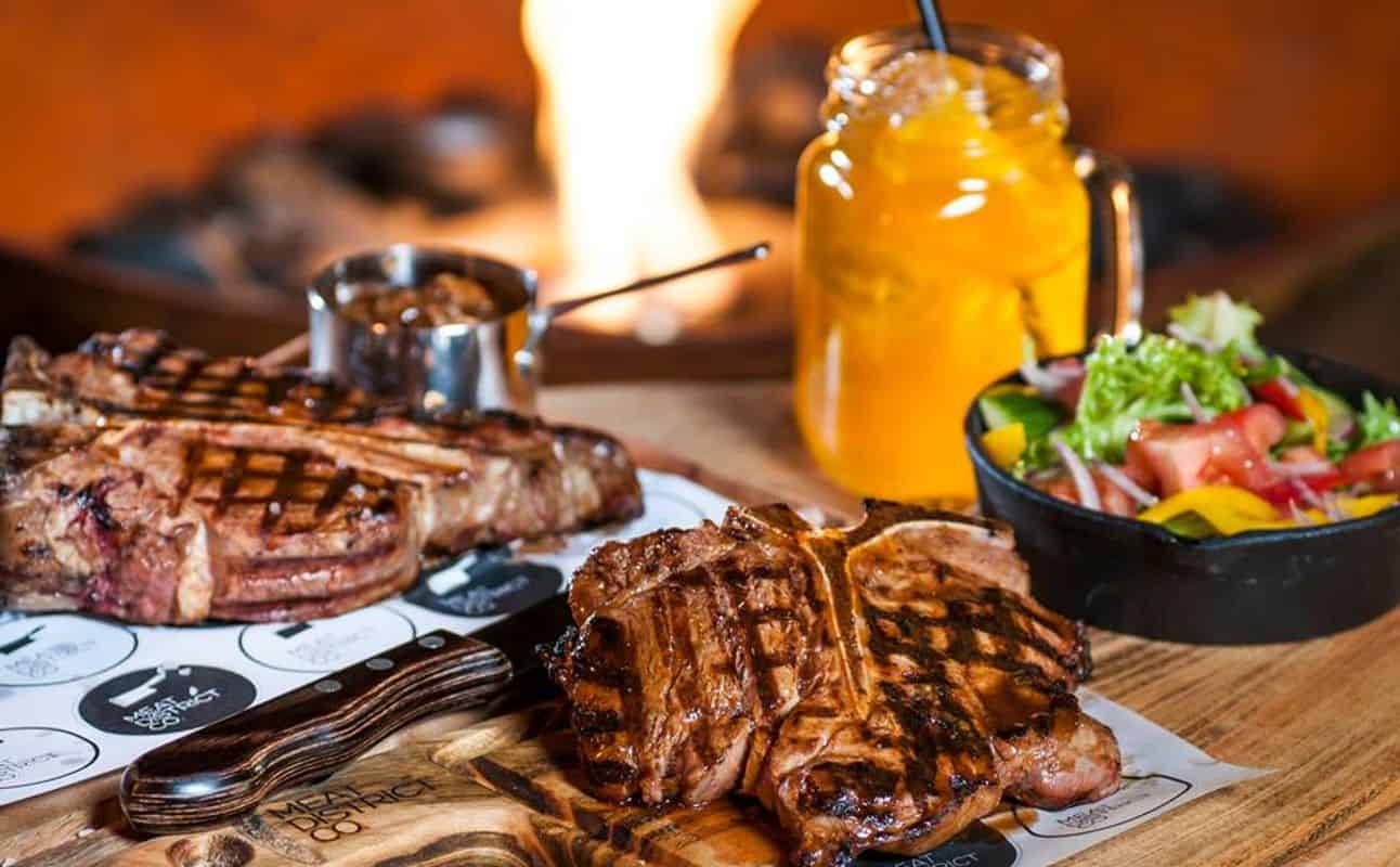 Enjoy Australian, Burgers and Steakhouse cuisine at Meat District Co in Darling Harbour, Sydney