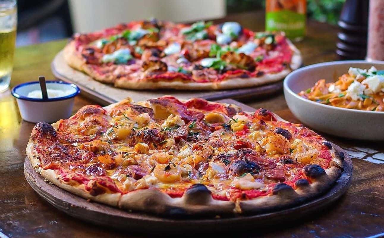 Enjoy Pizza, Italian, Vegan options, Vegetarian options, Gluten Free options, Restaurant, Indoor & outdoor seating, $$, Families and Groups cuisine at Borruso's Northbridge in Northbridge, Sydney