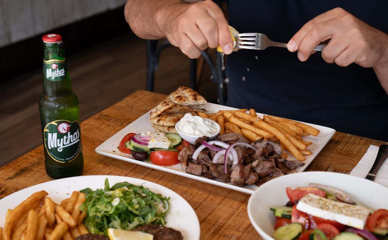 Enjoy Greek, Vegetarian options, Restaurant, Highchairs available, Table service and Families cuisine at Katialo in Oakleigh, Melbourne