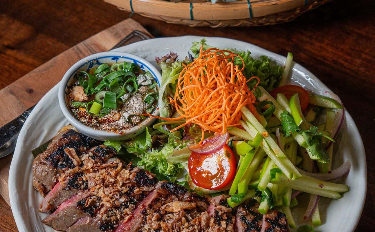 Enjoy Thai, Asian, Gluten Free options, Vegan options, Vegetarian options, Restaurant, Highchairs available, Indoor & outdoor seating, Street parking, Table service, Wheelchair accessible, $$$$, Families and Groups cuisine at Nar Bangkok Modern Thai in Melbourne CBD, Melbourne