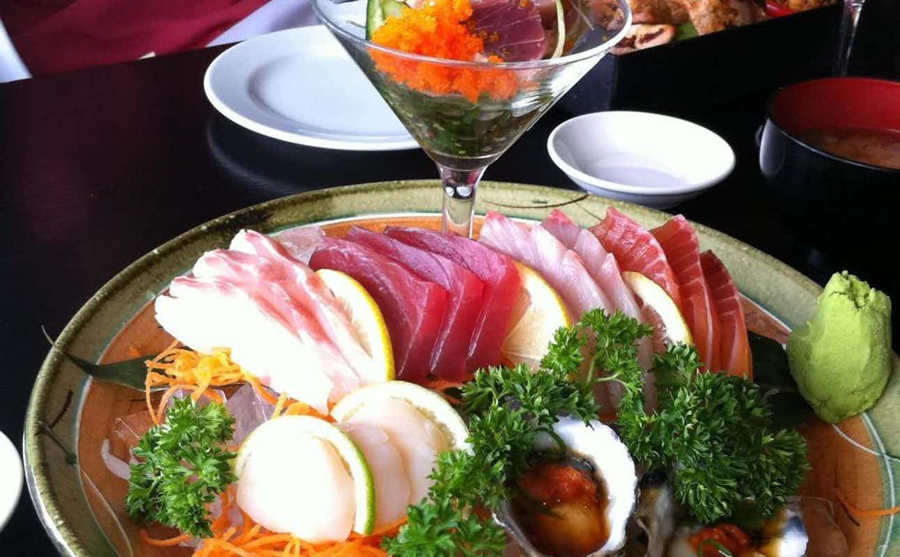 Enjoy Japanese and Sushi cuisine at Kobe Jones in Darling Harbour, Sydney