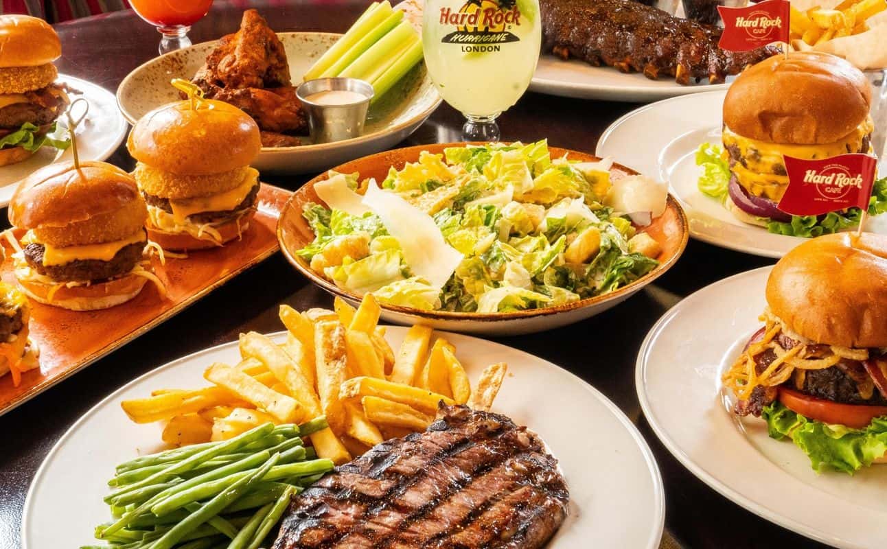 Enjoy American cuisine at Hard Rock Cafe Sydney in Darling Harbour, Sydney