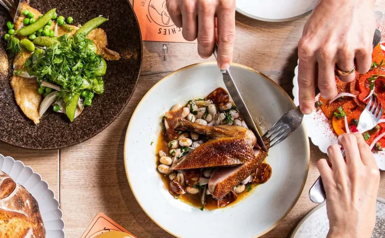 Enjoy French, Gluten Free options, Vegan options, Vegetarian options, Restaurant, Gastropub, Table service, Street parking, Wheelchair accessible, Craft beer, Families and Groups cuisine at Frenchies Bistro & Brewery in Rosebery, Sydney