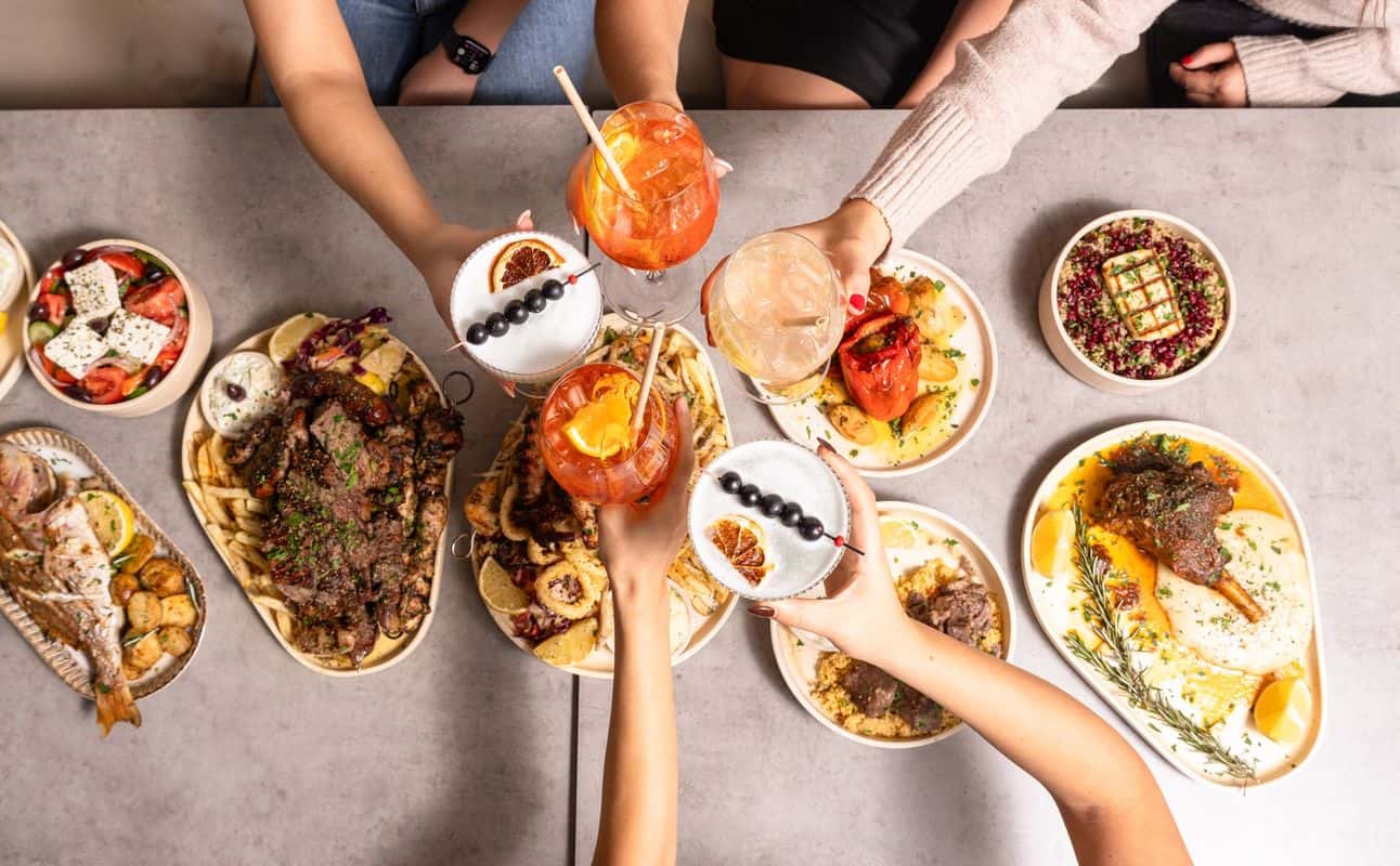 Enjoy Mediterranean, Greek, Vegan options, Restaurant, Indoor & outdoor seating, Table service, Street parking, $$$$, Families and Groups cuisine at AMMŌS Greek Bistro in North Adelaide, Adelaide