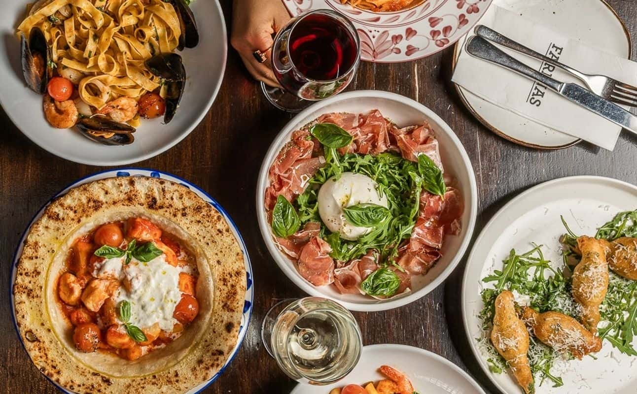 Enjoy Italian, Pizza, Vegetarian options, Gluten Free options, Restaurant, Free onsite parking, Free wifi, Highchairs available, Indoor & outdoor seating, Table service, Street parking, Wheelchair accessible, $$$, Local cuisine, Families and Groups cuisine at Farina Pizzeria Melrose Park in Melrose Park, Sydney