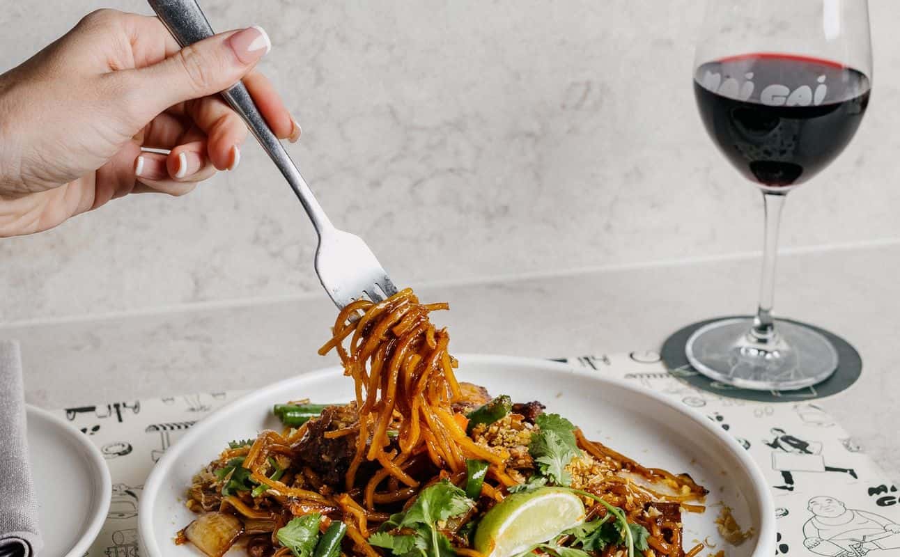 Enjoy Indian, Asian, Vietnamese, Restaurant, Cocktail bar, Indoor & outdoor seating, Highchairs available, $$$$, Families and Groups cuisine at Mai Gai in Everton Park, Brisbane