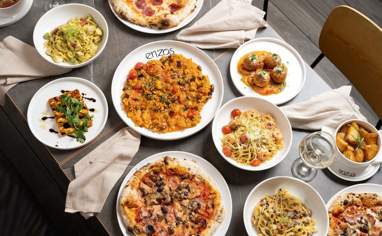 Enjoy Italian, Vegan options, Vegetarian options, Gluten Free options, Restaurant, Indoor & outdoor seating, Table service, $$$, Groups and Families cuisine at Enzos Cucina Surfers Paradise in Surfers Paradise, Gold Coast